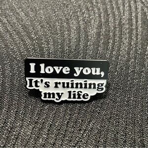 $5 Bundled Taylor Swift TTPD I Love You It’s Ruining My Life Enamel Pin